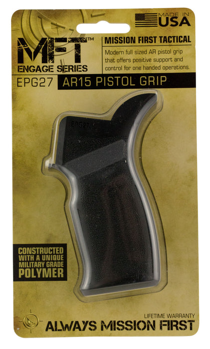 Mission First Tactical EPG27 Engage Pistol Grip Black Polymer for AR-15, M4, M16, HK 416