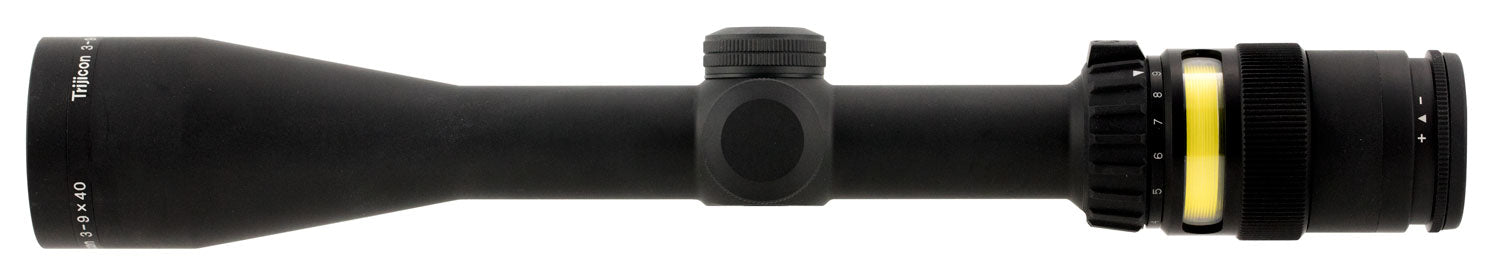 Trijicon 200001 AccuPoint  Black Hardcoat Anodized 3-9x 40mm 1" Tube Illuminated Duplex Crosshair w/Amber Dot Reticle