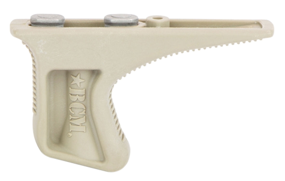 BCM KAGKMFDE BCMGunfighter Kinesthetic Angled Grip Made of Polymer With Flat Dark Earth Textured Finish for KeyMod Rail