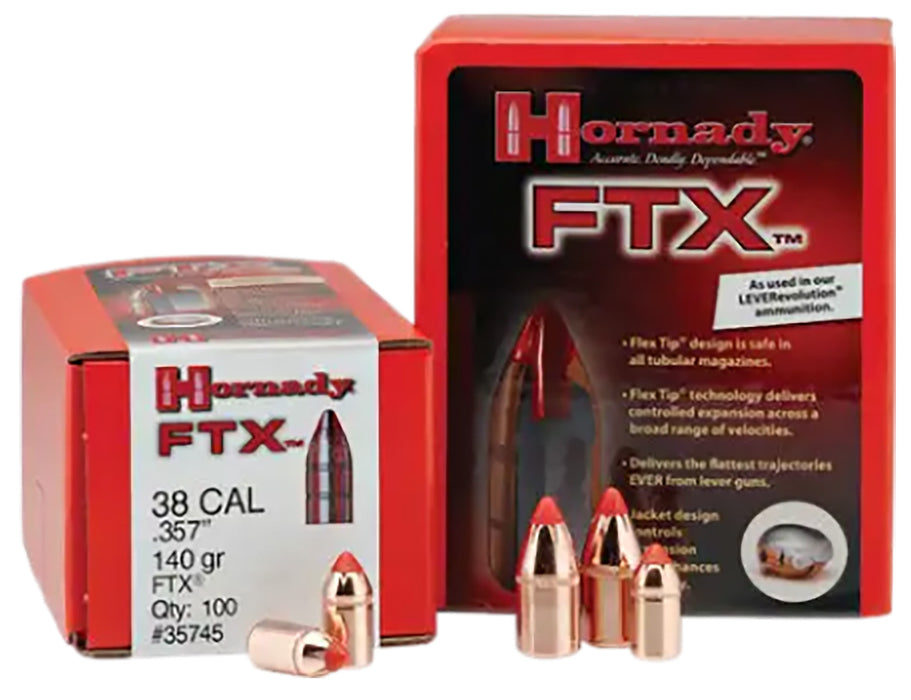 Hornady 35105 FTX  35 Cal .358 200 gr Flex Tip eXpanding 100 Per Box/ 15 Case