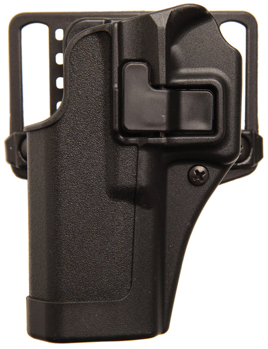 Blackhawk 410525BKL Serpa CQC  OWB Size 25 Matte Black Polymer Belt Loop/Paddle Fits S&W M&P/SD Left Hand