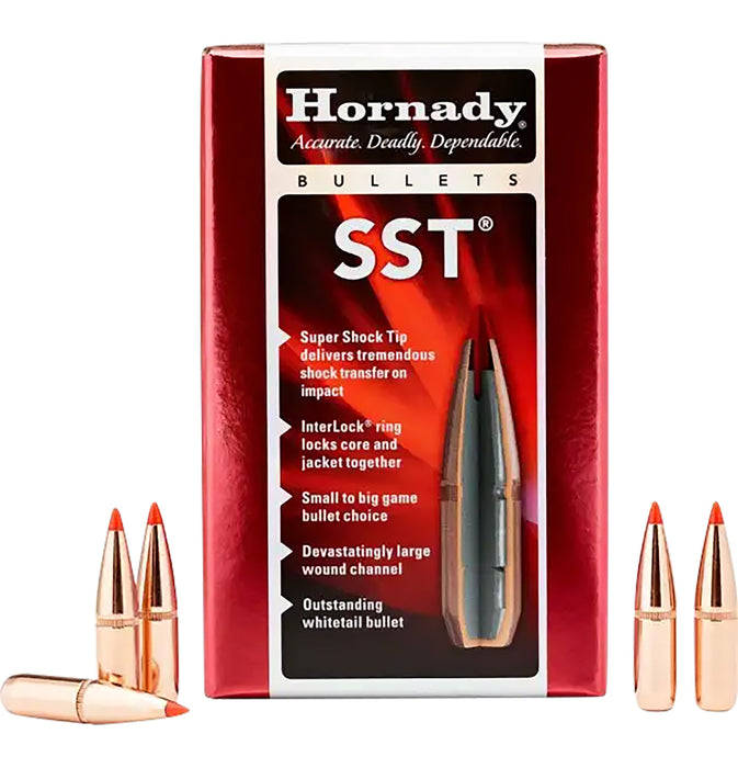 Hornady 26202 SST  6.5mm .264 129 gr Super Shock Tip 100 Per Box/ 15 Case