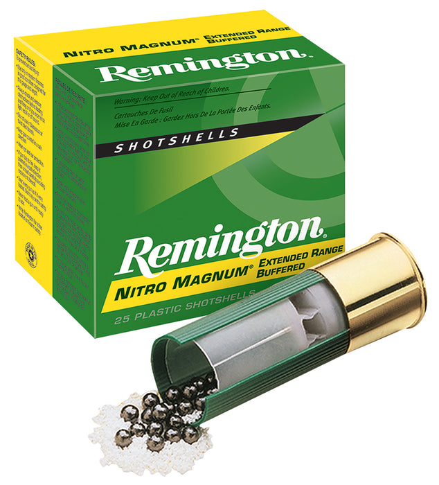 Remington Ammunition 20672 Nitro Magnum  20 Gauge 3" 1 1/4 oz 1185 fps 4 Shot 25 Bx/10 Cs