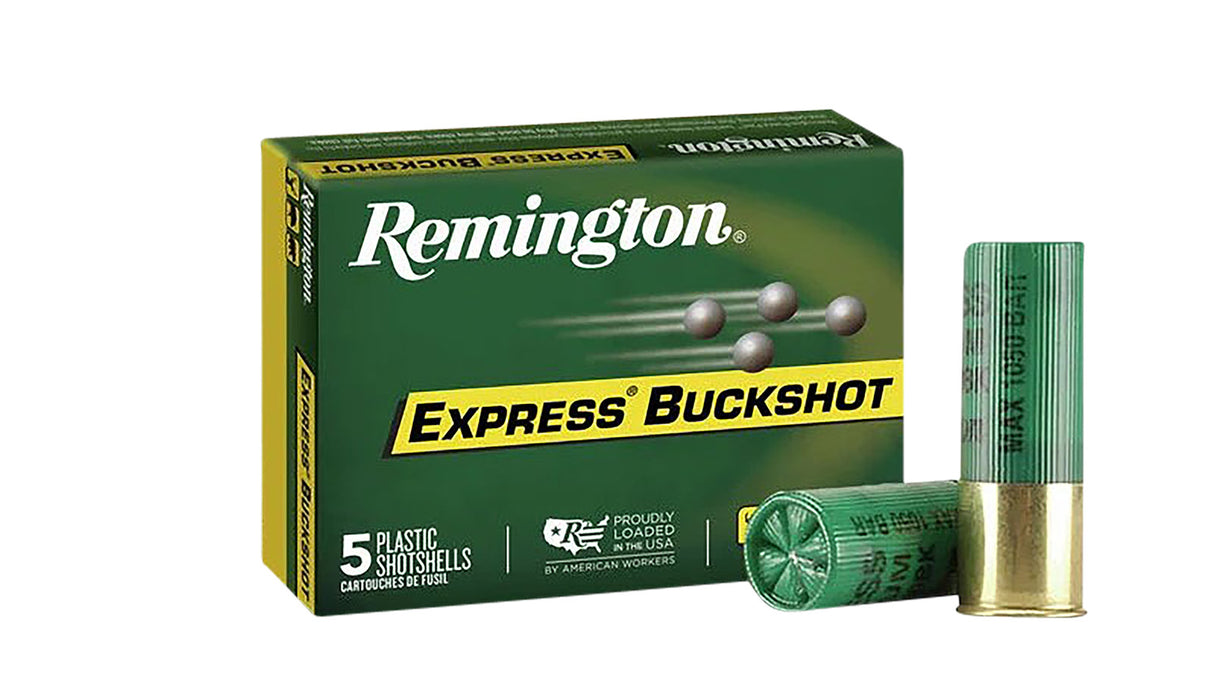 Remington Ammunition 20632 Express Magnum  12 Gauge 2.75" 12 Pellets 1290 fps 00 Buck Shot 5 Bx/50 Cs