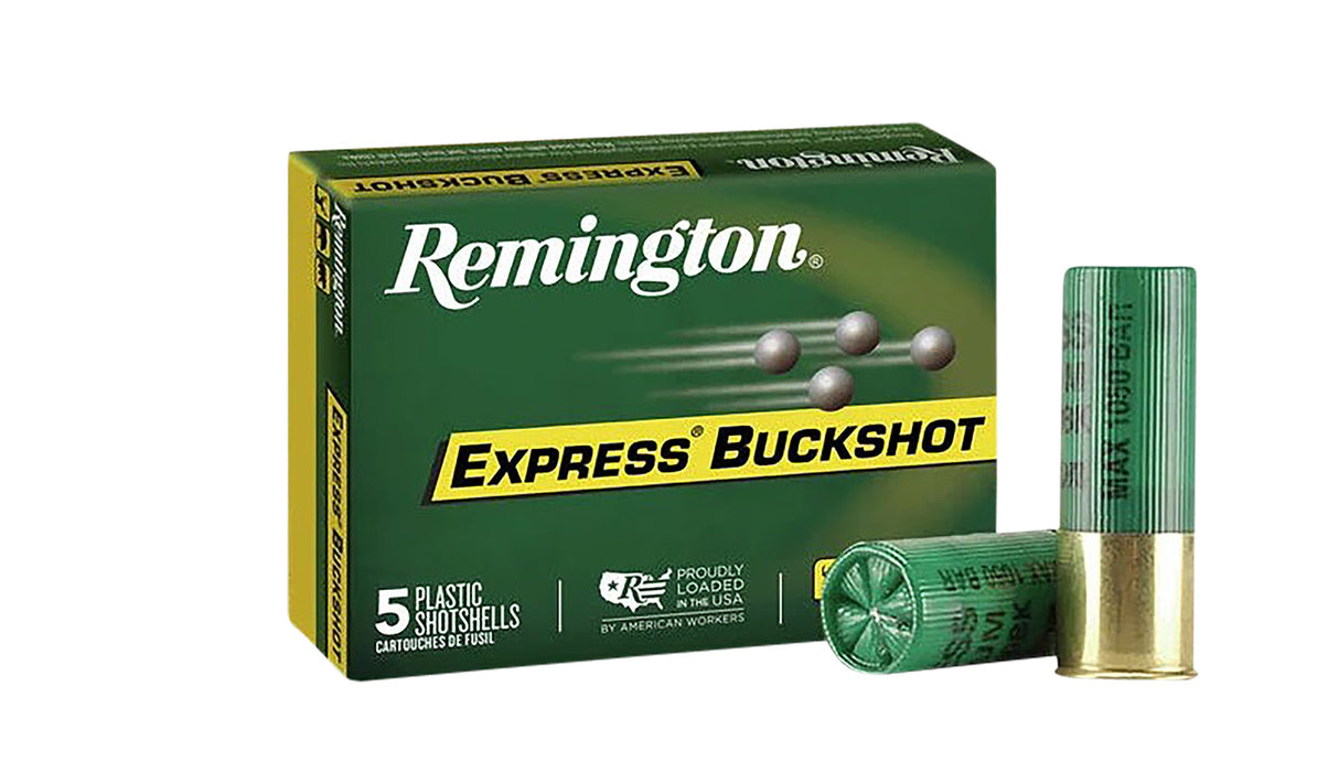 Remington Ammunition 20636 Express Magnum  12 Gauge 3" 15 Pellets 1225 fps 00 Buck Shot 5 Bx/50 Cs