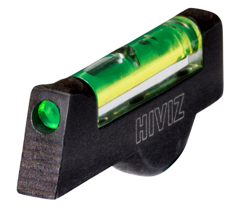 HiViz SW1002G Front Sight for Smith and Wesson Revolver with 2.5" or Longer Barrel  Black | Green Fiber Optic