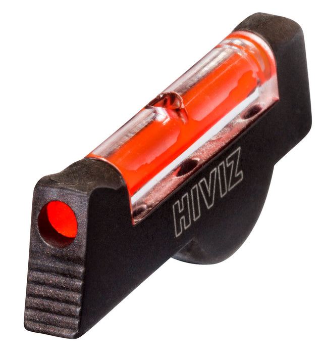 HiViz SW1002R Front Sight for Smith and Wesson Revolver with 2.5" or Longer Barrel  Black | Red Fiber Optic