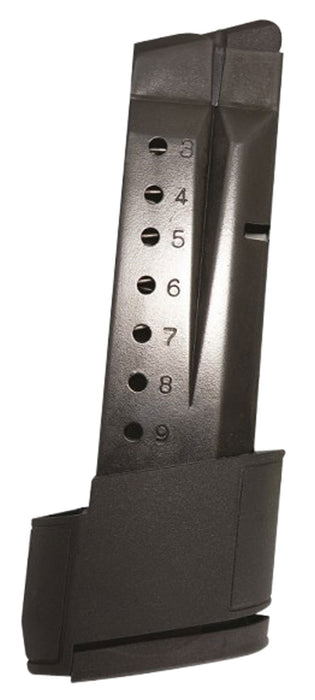 ProMag SMI28 Standard  10rd Extended 9mm Luger Fits S&W M&P Shield Blued Steel (Except Shield EZ Variant)