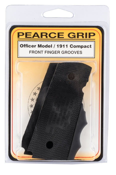 Pearce Grip PGOM1 Finger Groove Insert  Black Rubber for Kimber 1911 Compact