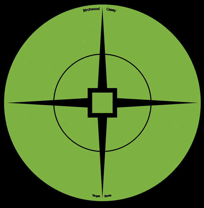 Birchwood Casey 33936 Target Spots  Self-Adhesive Paper Black/Green 6" Crosshair Includes Pasters 10 Pk.