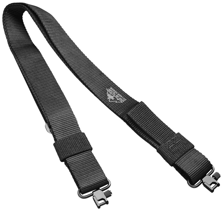 Butler Creek 80091 Quick Carry Rifle Sling Black Nylon Webbing 27"- 36" OAL 1.25" Wide Adjustable Design Features Uncle Mike's Locking Swivels