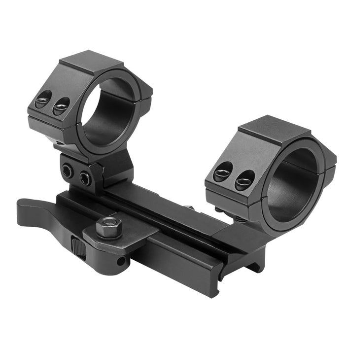 NcStar MARCQ AR15 Adjustable QR Scope Mount/Ring Combo Black Anodized