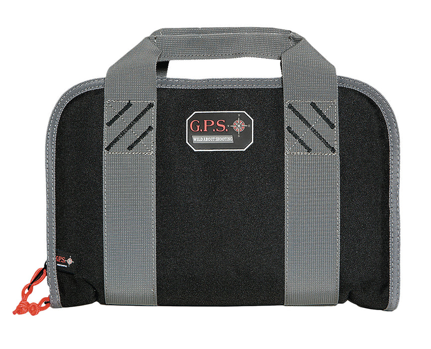 GPS Bags 1308PC Double Pistol Case Black Nylon w/ Visual ID Storage System