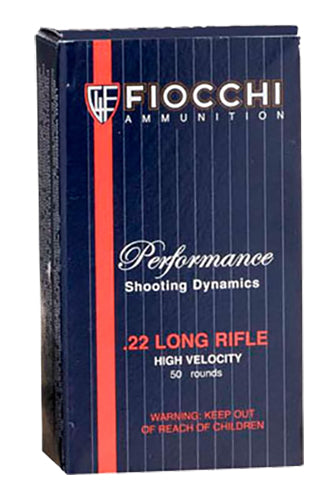 Fiocchi 22FHVCHP Field Dynamics  22 LR 38 gr 1260 fps Copper Plated Hollow Point (CPHP) 50 Bx/100 Cs