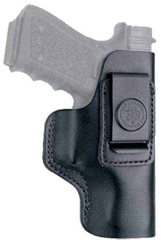 DeSantis Gunhide 031BAB6Z0 Insider  AIWB Black Leather Belt Clip Compatible w/Glock 19/Sig P228/Beretta APX Right Hand