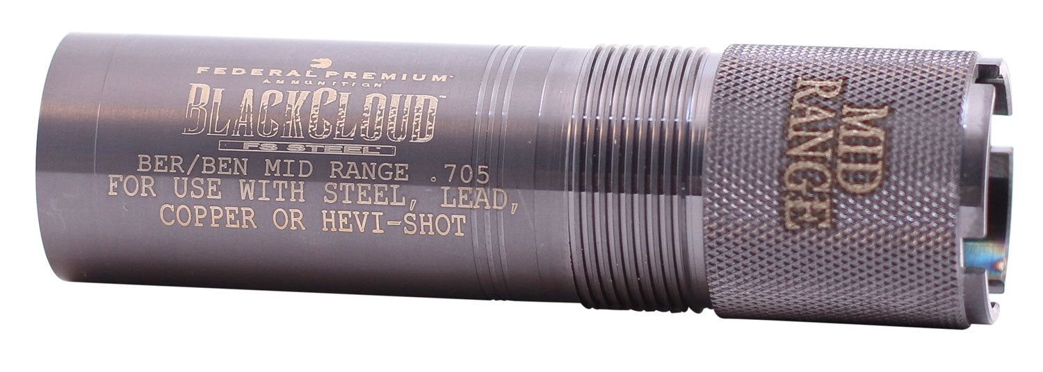 Carlson's Choke Tubes 09002 Black Cloud Beretta/Benelli 12 Gauge Mid-Range Steel Titanium Coated