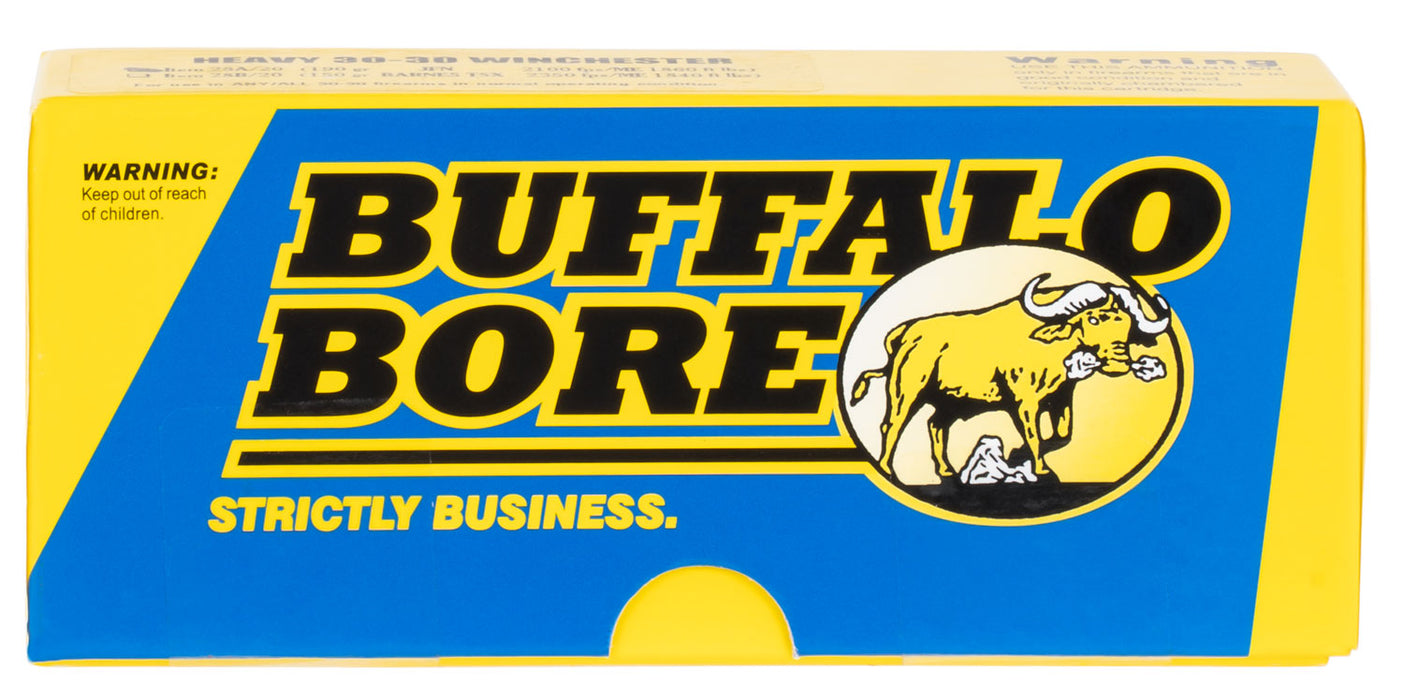 Buffalo Bore Ammunition 8A20 Lever Gun  45-70 Gov 430 gr 1925 fps Hard Cast Lead Flat Nose 20 Bx/12 Cs