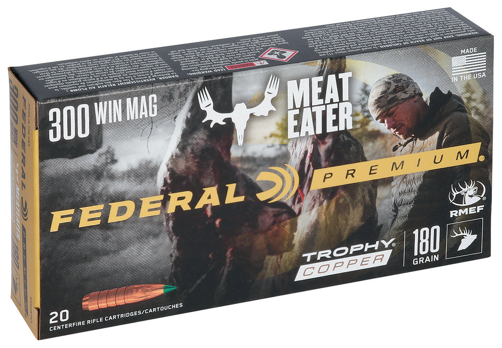 Federal P300WTC1 Premium  300 Win Mag 180 gr 2960 fps Trophy Copper (TC) 20 Bx/10 Cs