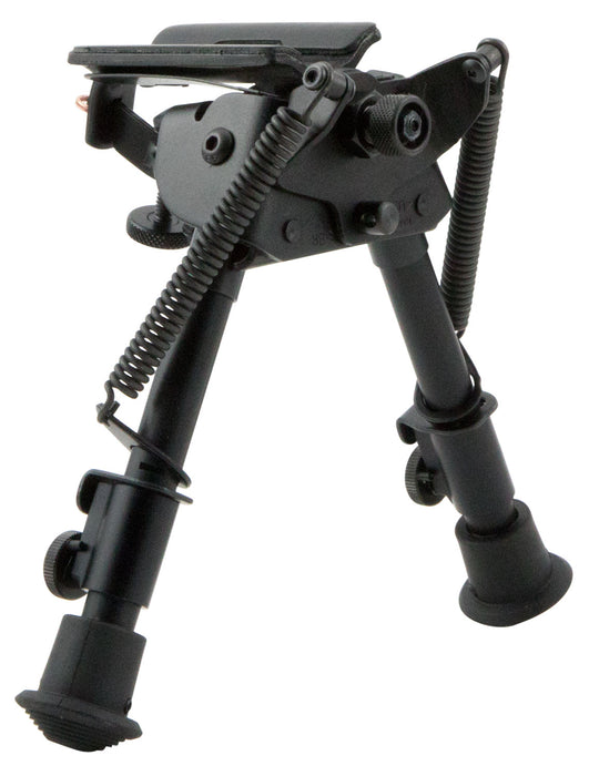 Harris Bipods BRS Swivel BR Swivel Stud, 6-9", Black Steel/Aluminum, Rubber Feet