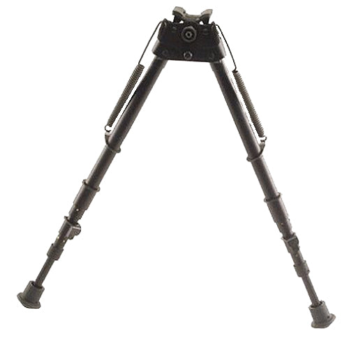 Harris Bipods 25CS Swivel 25C Swivel Stud, 13.50-27", Black Steel/Aluminum, Rubber Feet