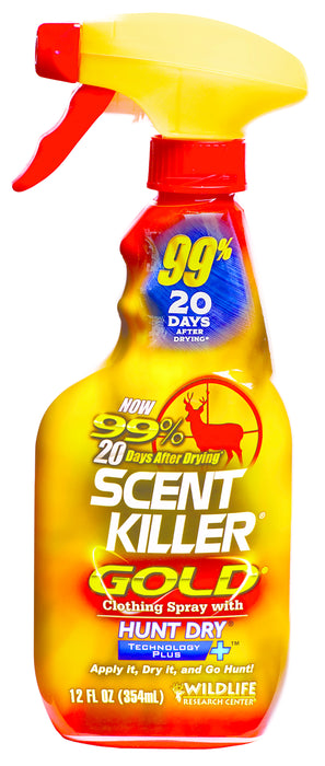 Wildlife Research 1252 Scent Killer Gold  Odor Eliminator Odorless Scent 12 oz Trigger Spray