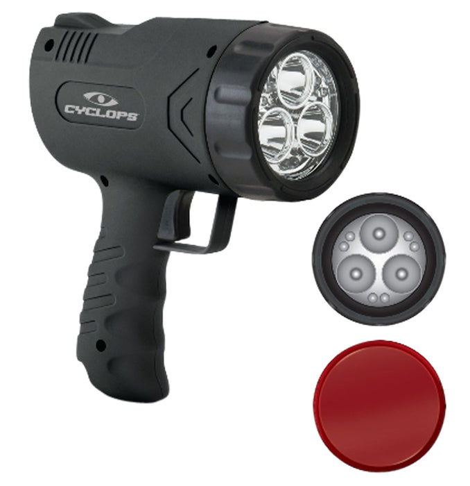 Cyclops CYCX500H Sirius 500 Spotlight 45/500 Lumens Red/White Cree LED Black Polymer