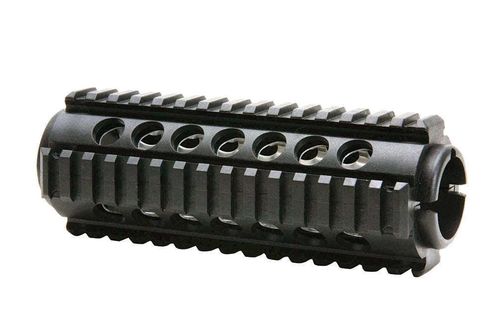 ProMag PM242 Quad Rail Handguard 2-Piece Polymer w/Aluminum Heat Shield Insert Black AR-15 Carbine