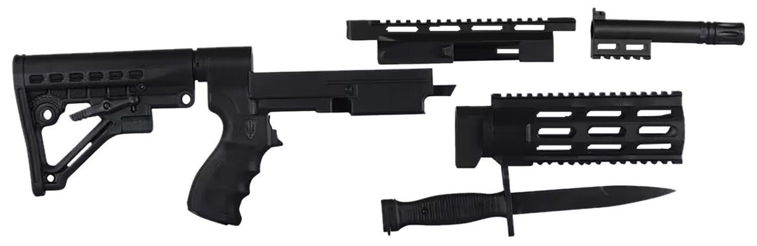 Archangel AA597R AR-15 Style Conversion Stock Black Synthetic 6 Position for Remington 597