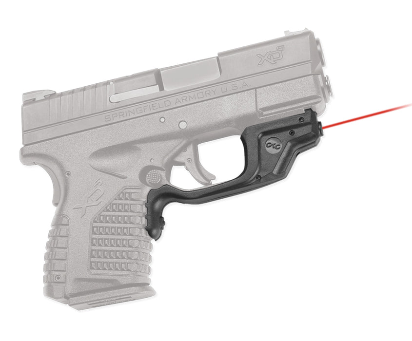 Crimson Trace 01-3760-1 Laserguard  5mW Red Laser with 633nM Wavelength & 50 ft Range Black Finish for Springfield XD-S (Except Mod2 Variant)