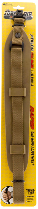 Outdoor Connection SGSS20971 Super Grip Sling with 1" Swivels 2" W x 48"- 60" L Coyote Tan Nylon