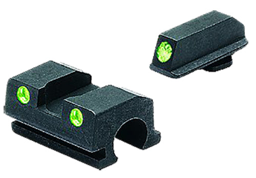 Meprolight USA 188013101 Tru-Dot  Black | Green Tritium Front Sight Green Tritium Rear Sight Set