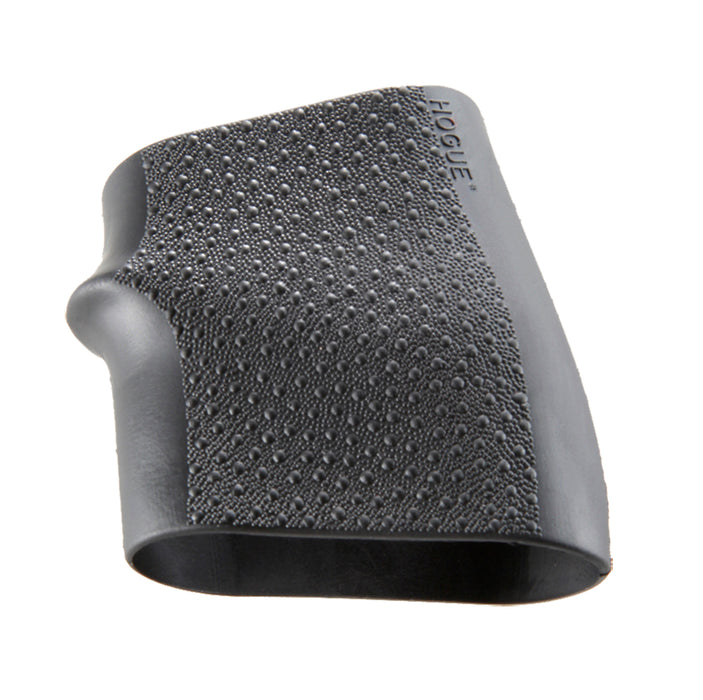 Hogue 18000 HandAll Jr. Grip Sleeve Small Size made of Rubber with Textured Black Finish & Finger Groove for Most 22, 25 & 38 Pistols