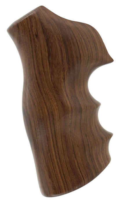 Hogue 80300 Fancy Hardwood  Brown Pau Ferro Hardwood with Finger Grooves for Ruger GP100, Super Redhawk