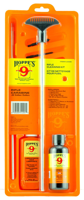 Hoppe's U22B Rifle Cleaning Kit 22 / 250 Cal (Clam Pack)