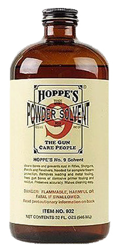 Hoppe's 932 No. 9 Bore Cleaner Removes Carbon Powder & Lead Fouling Child Proof Cap  1 Quart (32 oz.) Bottle