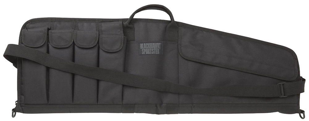 Blackhawk 74SG36BK Sportster Tactical Carbine Case 36" Black 600D Polyester w/ PVC Laminate 4 Mag Pocket 2 Large Accessory Pockets