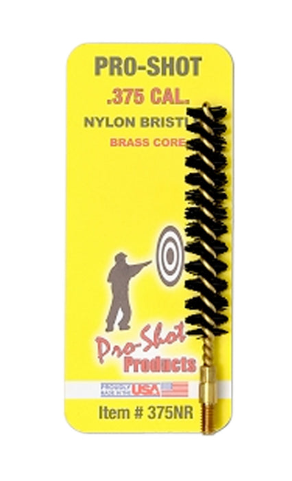 Pro-Shot 375NR Bore Brush  375 Cal Rifle #8-32 Thread Nylon Bristles Brass Core