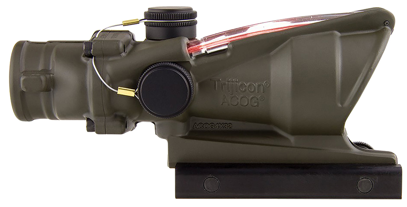 Trijicon 100309 ACOG  OD Green 4x32mm Illuminated Red Chevron .223/5.56 BDC Reticle