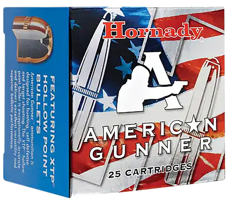 Hornady 90904 American Gunner  45 ACP 185 gr 970 fps Hornady XTP Hollow Point (XTPHP) 20 Bx/10 Cs