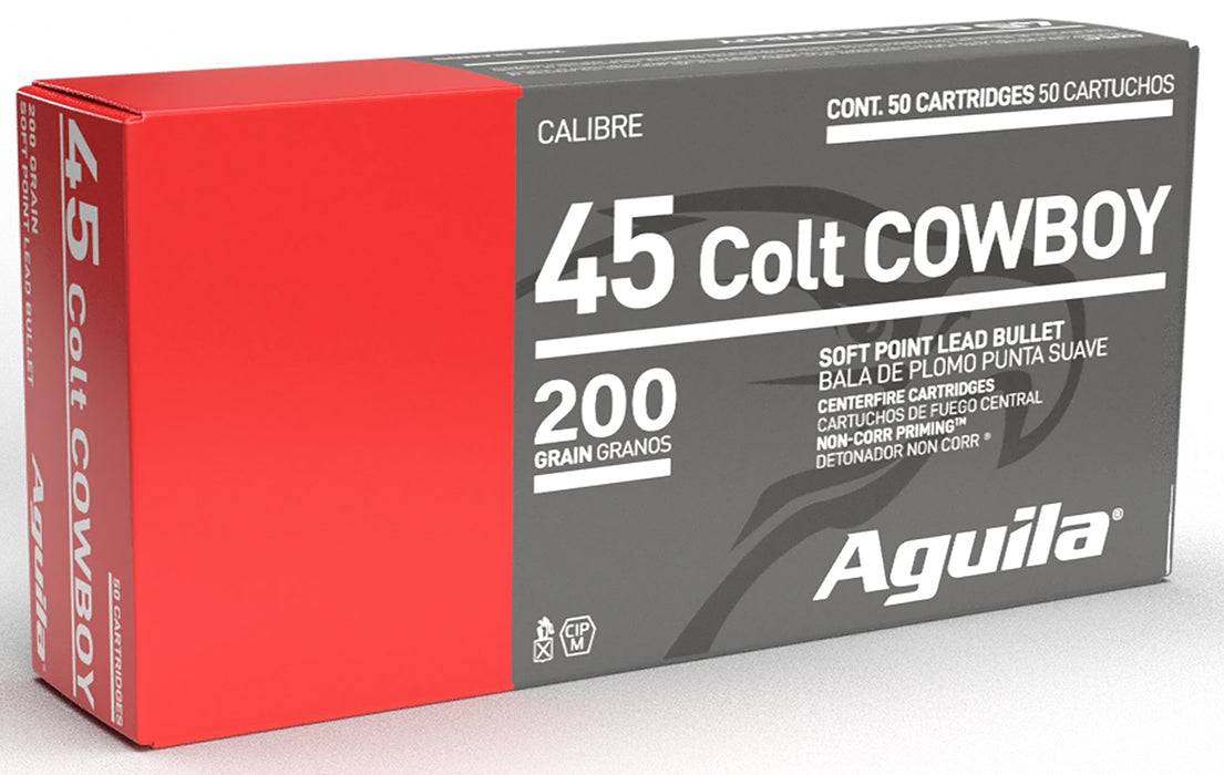 Aguila 1E454319 Cowboy Action  45 Colt (LC) 200 gr Soft Point (SP) 50 Per Box/10 Cs