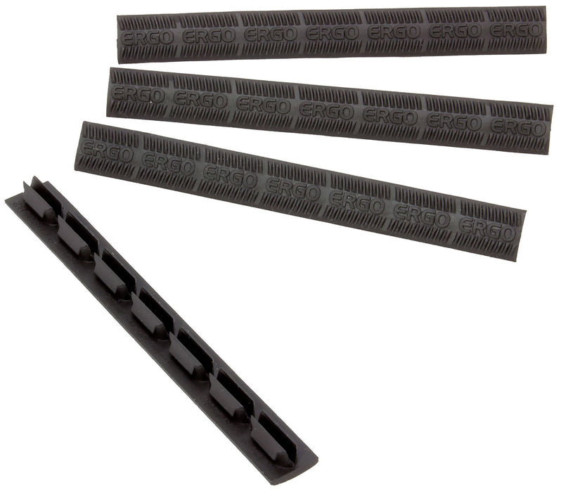 Ergo 4330BK WedgeLok Slot Cover  Black Rubber, 7 Slot Low Profile w/Aggressive Texture 4 Per Pack