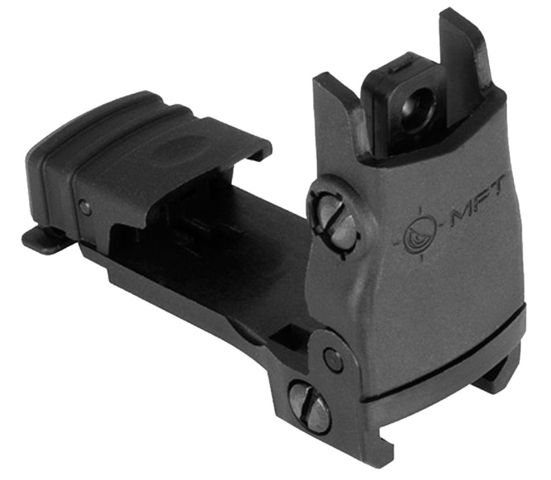 Mission First Tactical BUPSWR Flip Up Rear Sight  Black Folding AR-Platform