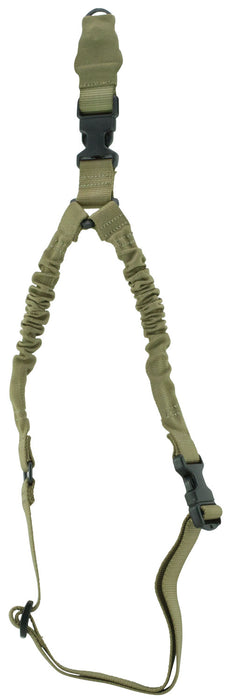 Aim Sports AOPS01T One Point Sling made of Tan Elastic Webbing with 26" OAL, 1.25" W & Bungee Design for Rifles