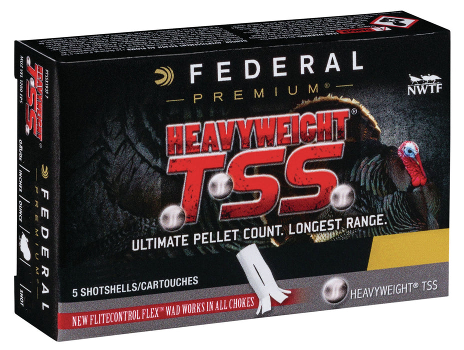 Federal PTSS419F9 Premium Turkey Heavyweight TSS 410 Gauge 3" 13/16 oz 1100 fps Tungsten 9 Shot 5 Bx/10 Cs