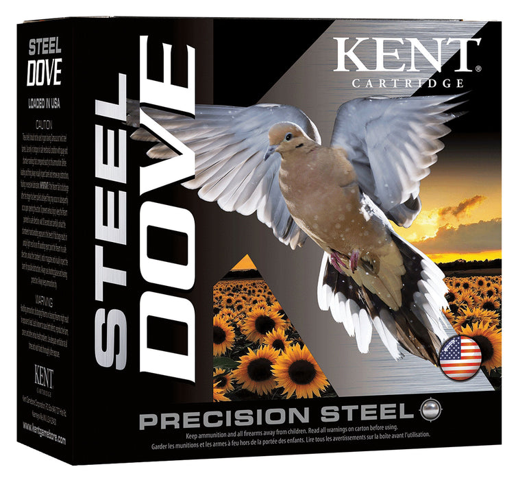 Kent Cartridge K12SD286 Steel Dove  12 Gauge 2.75" 1 oz 1400 fps 6 Shot 25 Bx/10 Cs