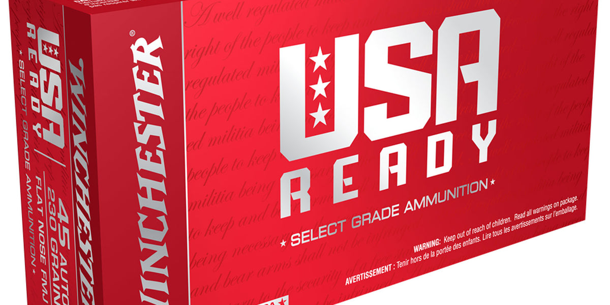 Winchester Ammo RED40 USA Ready 40 S&W 165 gr Full Metal Jacket Flat Nose  (FMJFN)
