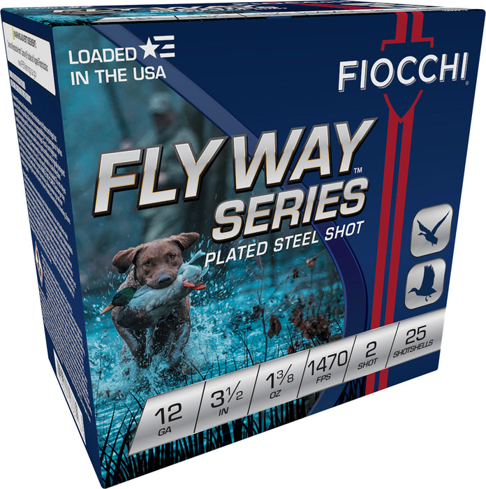 Fiocchi 123ST2 Flyway  12 Gauge 3" 1 1/8 oz 1500 fps 2 Shot 25 Bx/10 Cs