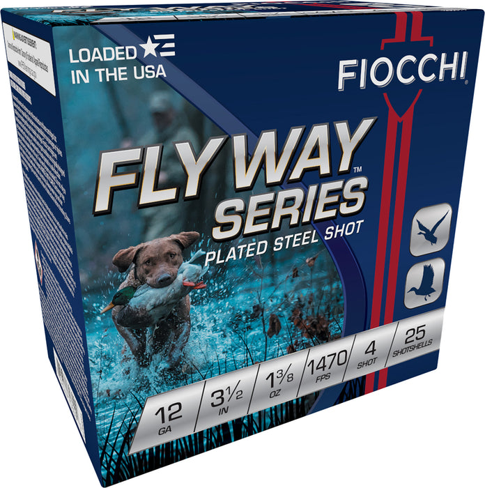 Fiocchi 123ST4 Flyway  12 Gauge 3" 1 1/8 oz 1500 fps 4 Shot 25 Bx/10 Cs