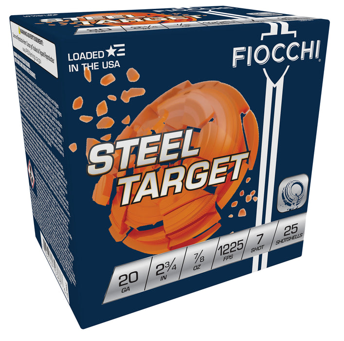 Fiocchi 20SLR7 Target  20 Gauge 2.75" 7/8 oz 1225 fps 7 Shot 25 Bx/10 Cs