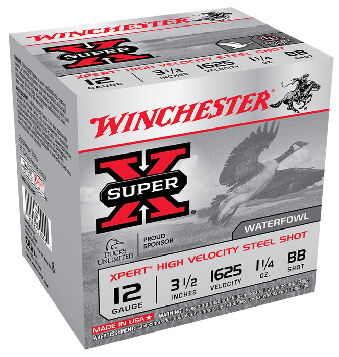 Winchester Ammo WEX12LMBB Super X Xpert High Velocity 12 Gauge 3.50" 1 1/4 oz 1625 fps BB Shot 25 Bx/10 Cs